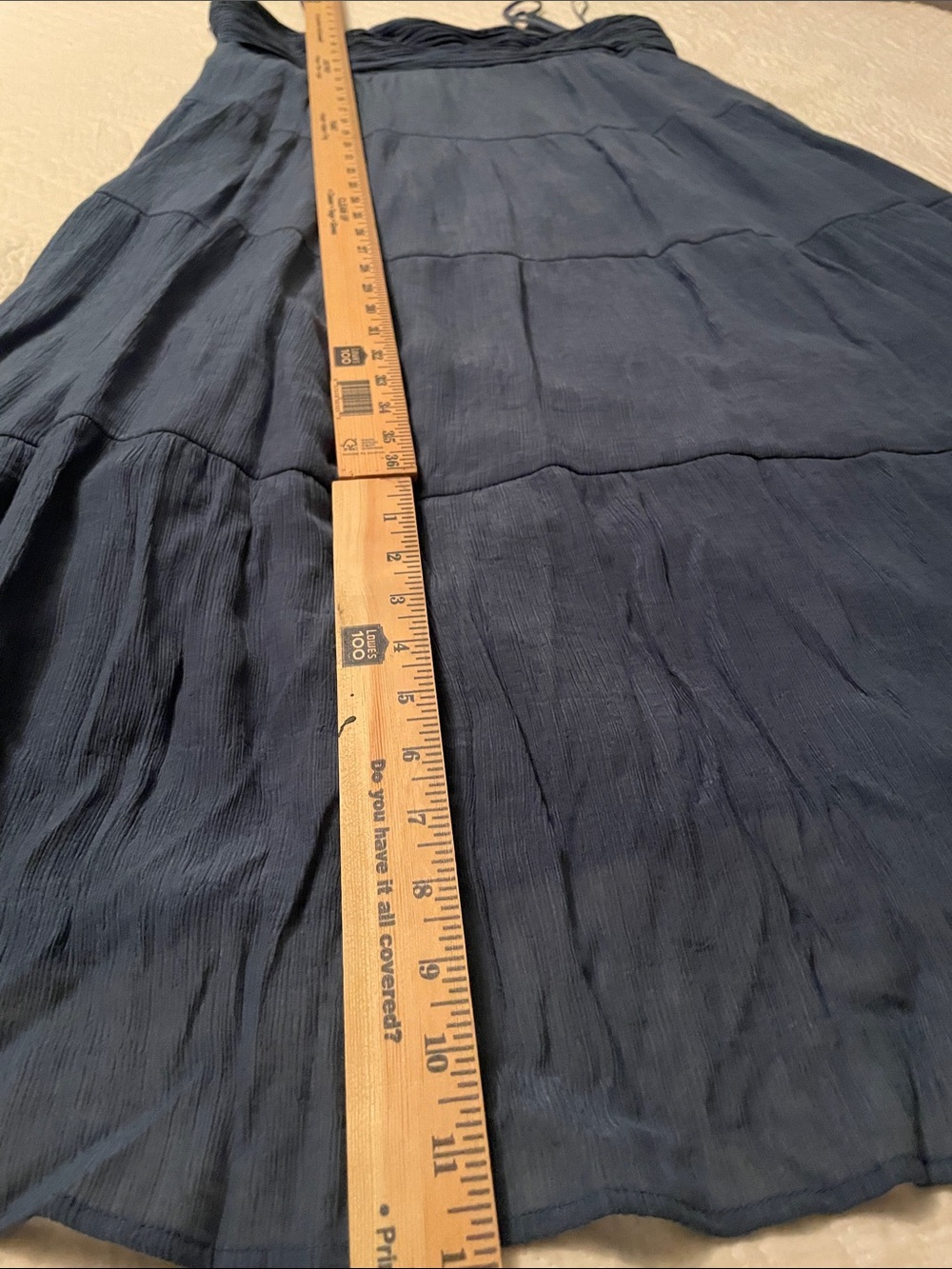 Kirious Navy Blue Spaghetti-Strap Maxi Dress - Picture 13 of 14